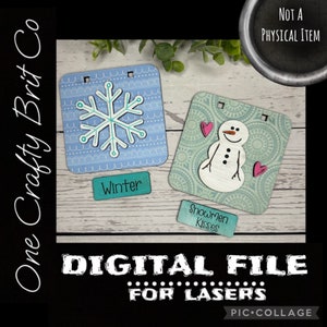 Winter Changeables for Farmhouse Sandwich Board - Changeable Only - DIGITAL FILE