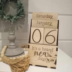 DIGITAL FILE - Perpetual Calendar  Includes Instructions