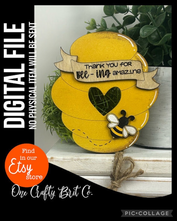 Bee Hive Gift Card Holder - DIGITAL FILE