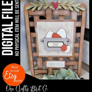 Wicker Frame with Stand - Fits Square Inserts - DIGITAL FILE