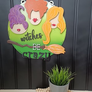 Wicked Sister Door Hanger - Resizeable - DIGITAL FILE