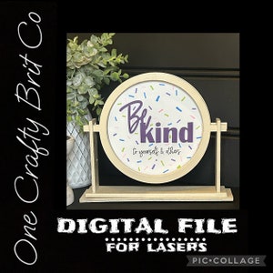 Be Kind to Yourself and Others Insert Only - DIGITAL FILE (includes round and square design)