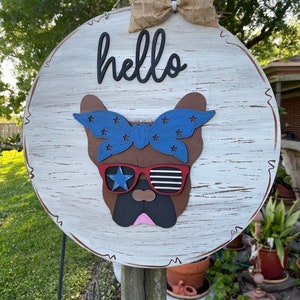 Frenchie Bulldog Appendiabiti Intercambiabile - FILE DIGITALE