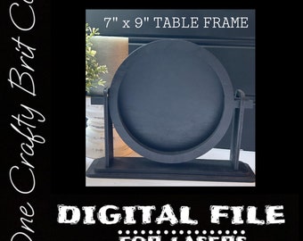 Sign sitter Tabletop Interchangeable Sign Start Up with 4 decorative backer styles - DIGITAL FILE ONLY