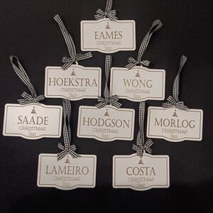 Last Name Ornament - DIGITAL FILE