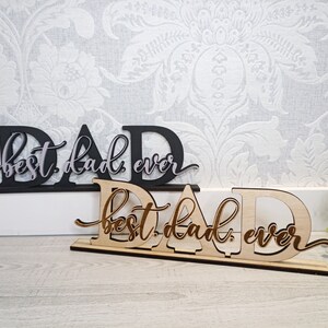 Dad Father&#39;s Day Sign Best Dad Ever - DIGITAL FILE