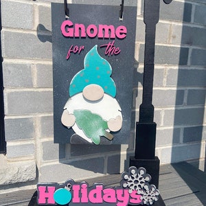 Large Porch Flag - Gnome for the Holidays - DIGITAL DOWNLOAD