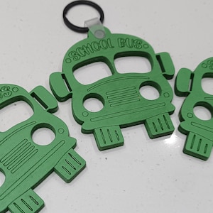 Bus Tag Charm Keychain - DIGITAL FILE
