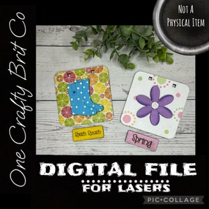 Spring Changeables for Farmhouse Sandwich Board - Changeable Only - DIGITAL FILE