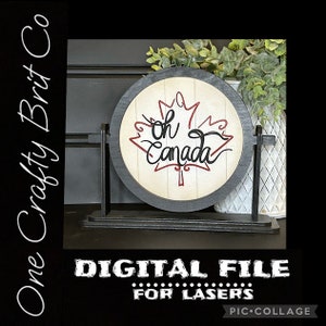 Oh Canada Insert Only - DIGITAL FILE (includes round and square design)