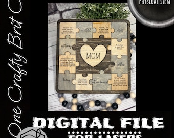 Mom Puzzle Mother&#39;s Day - DIGITAL FILE
