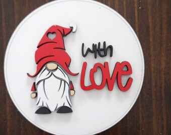 Valentine/With Love Insert Only for Sign sitter - DIGITAL FILE ONLY