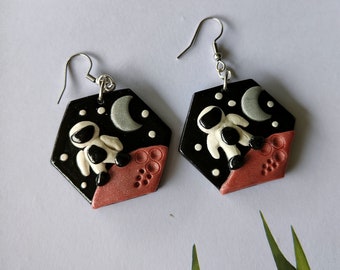 Space Themed Earrings 2024 www.alhudapk