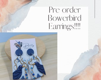 Pre order Bowerbird Earrings