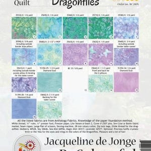 Dancing Dragonflies Quilt Kit by Jacqueline De Jonge of Becolourful - Etsy