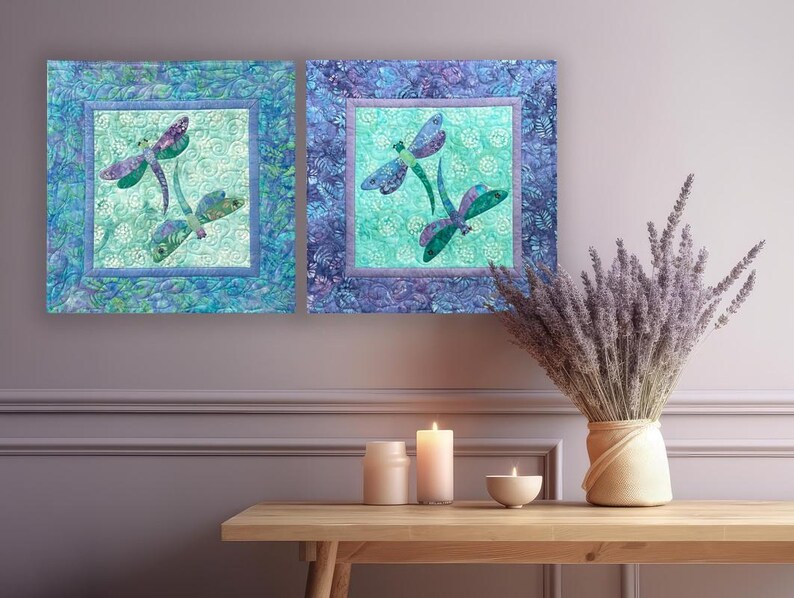 Dancing Dragonflies Quilt Kit by Jacqueline De Jonge of Becolourful - Etsy