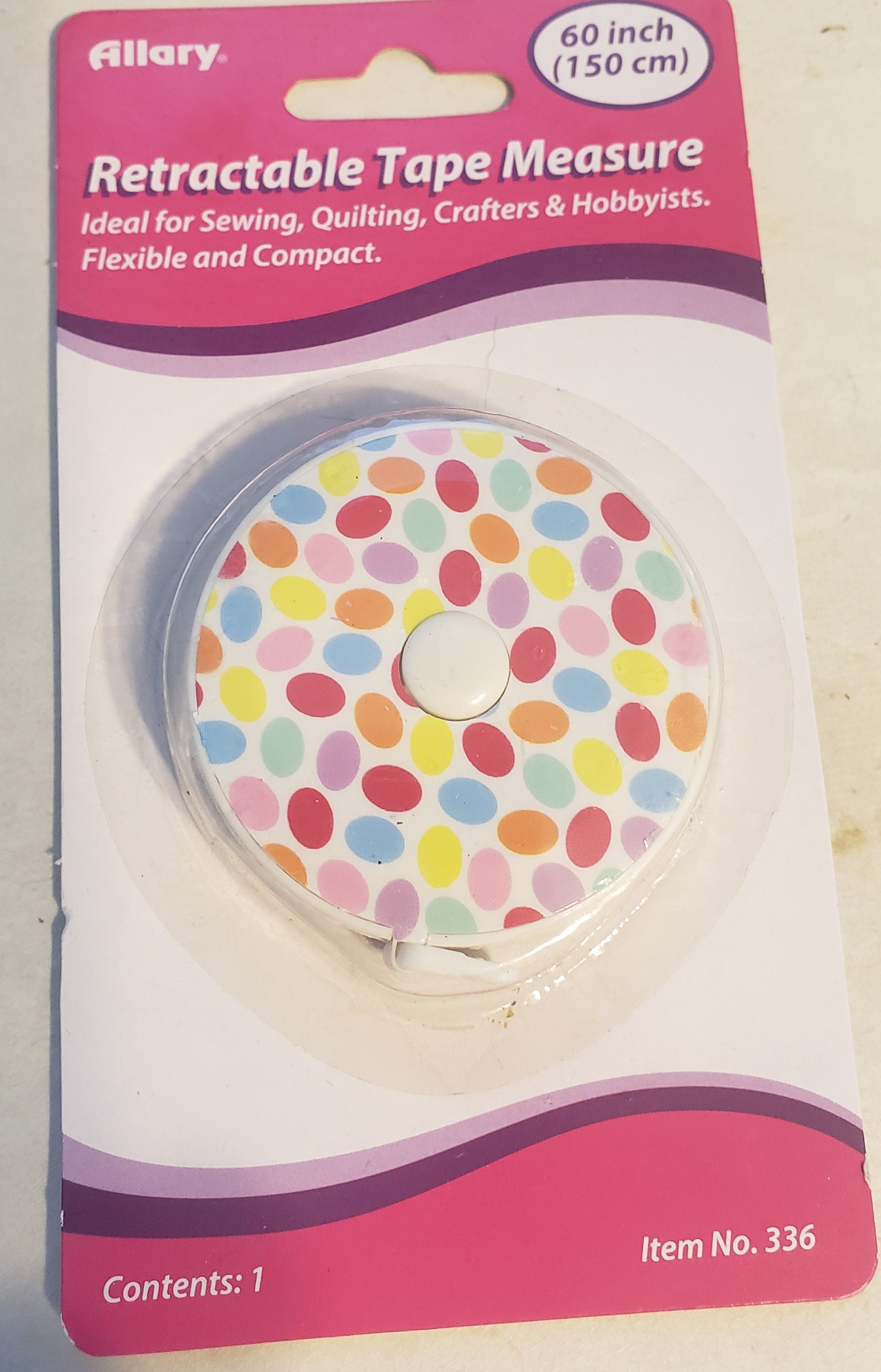 Unique Bargains Automatic Retractable Round Case Sewing Tape