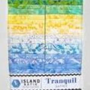 Juego de tiras Tranquil de 2,5&quot; de Island Batik