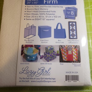 Stiff Stuff Firm by Lazy Girl Designs