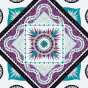 Patrón de edredón Prancing Peacock de Judy Niemeyer de Quiltworx