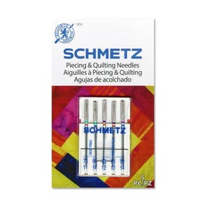 Schmetz Needle 5ct, Piecing and Quilting, Vinyl Needles