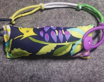 Alfileteros extraíbles de tela floral