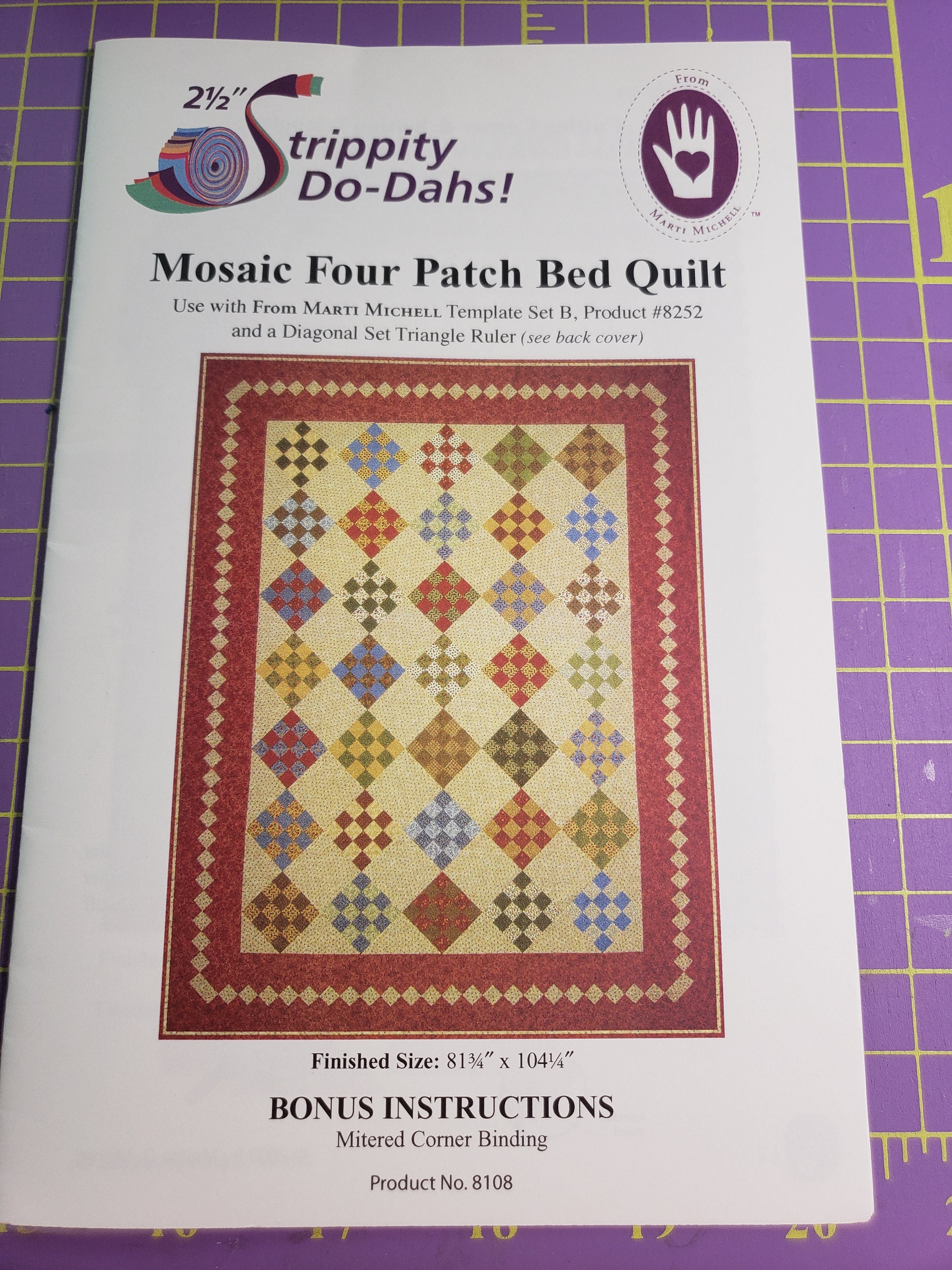 Patrons De Patchwork Marti Michell 8166 – Set De 6 Gabarits – Occasion