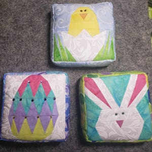 Easter Pincushions, 3x3 Mini Paper Pieced Pincushion