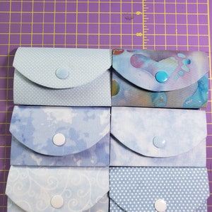 Porta tarjetas de regalo en tonos azules