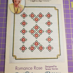 Romance Rose Quilt Pattern by Eleanor Burns