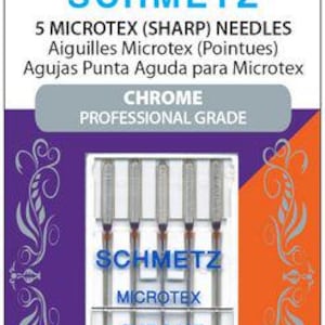 Schmetz Microtex 80/12 Shaps Machine Needles