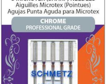 Schmetz Microtex 80/12 Shaps Machine Needles