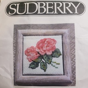 Sudberry Counted Cross Stitch  KIT Pink Roses