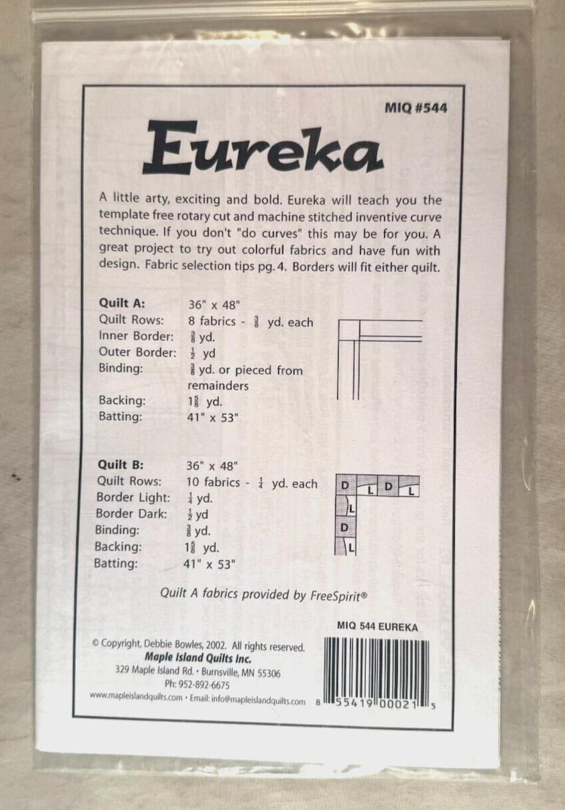 Pvc Process Diagram Eureka - Maple Island Quilts - MIQ 544 - Pattern Only - Etsy