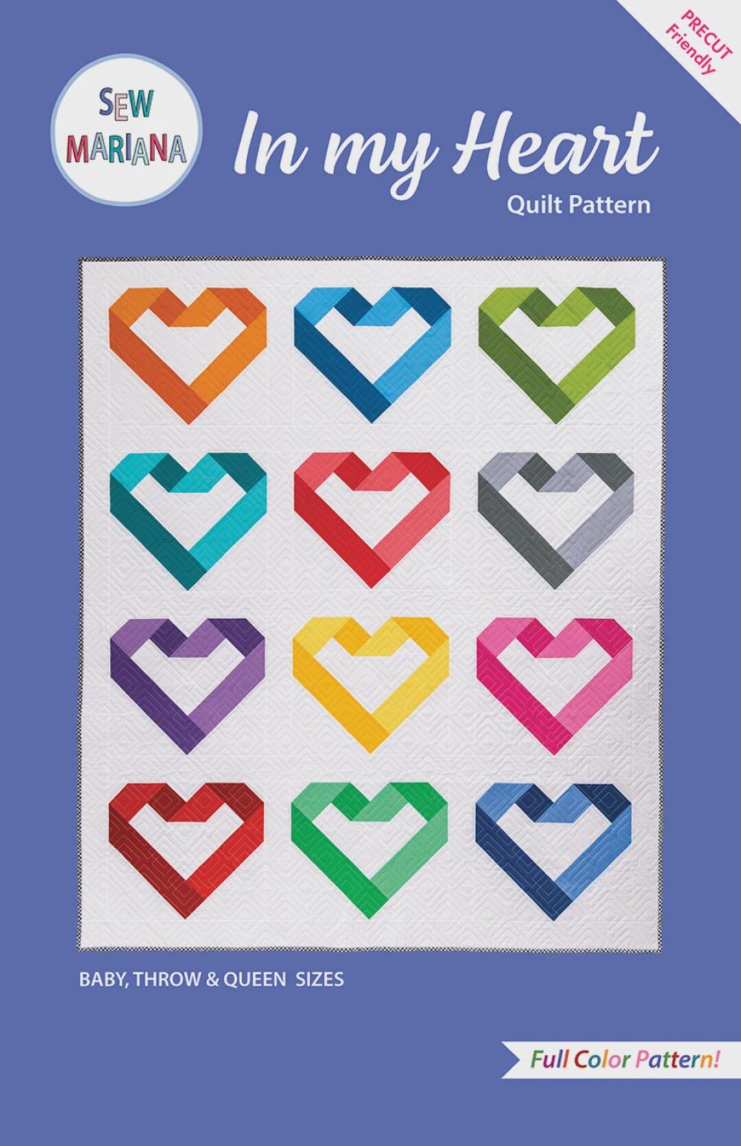 In My Heart Quilt Pattern by Sew Mariana - Etsy