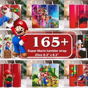 165+ マリオ タンブラー ラップ デザイン バンドル、スーパー マリオ 昇華デザイン、20 オンス マリオ タンブラー ラップ PNG、マリオ ブラザーズ タンブラー ラップ、キッズ タンブラー