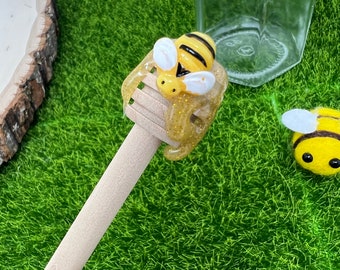Fake Honey Dipper, Faux Honey Drip, Bee Decor , Bee Farmhouse