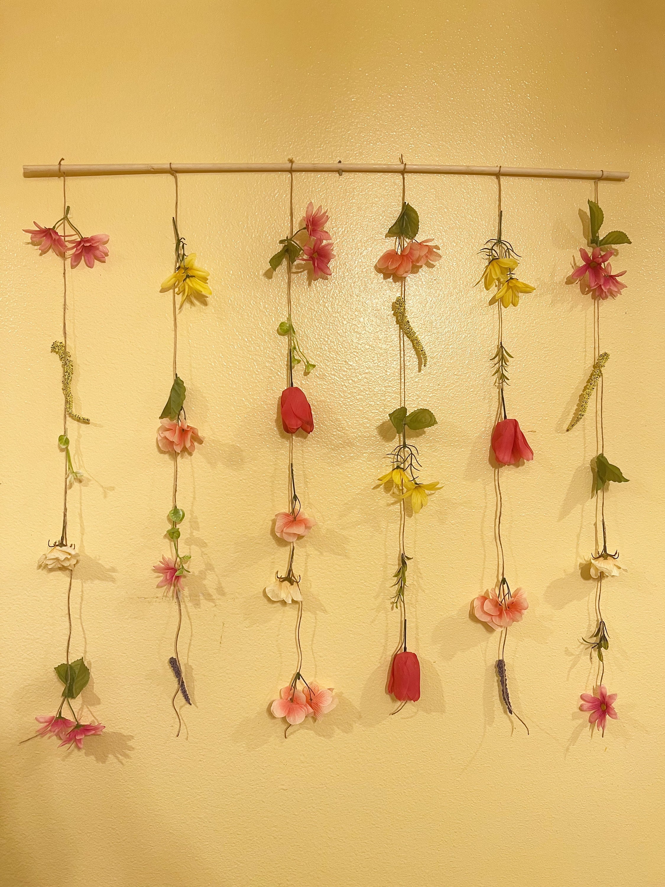 Flower Garland Wall Decor, Hanging Flower Backdrop, Wedding Flower