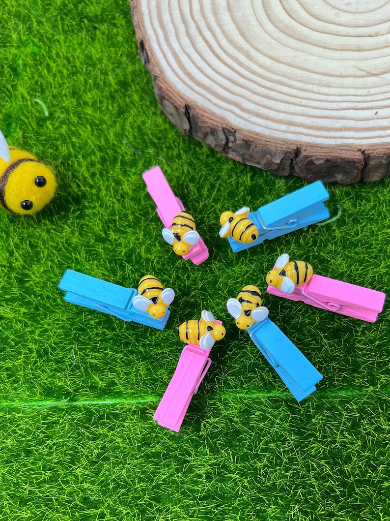 Mini Clothespins for Baby Shower Mommy to Bee Favors Dont Etsy