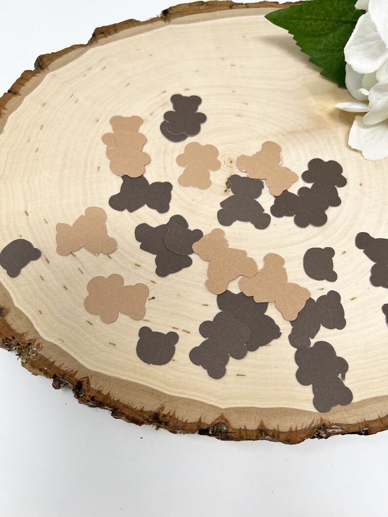 Teddy Bear confetti Winnie the Pooh Baby Shower We Can Bearly Wait Baby Shower Table Party Decor Bear Baby Shower