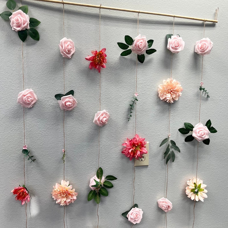 Flower Garland Wall Decor - Etsy