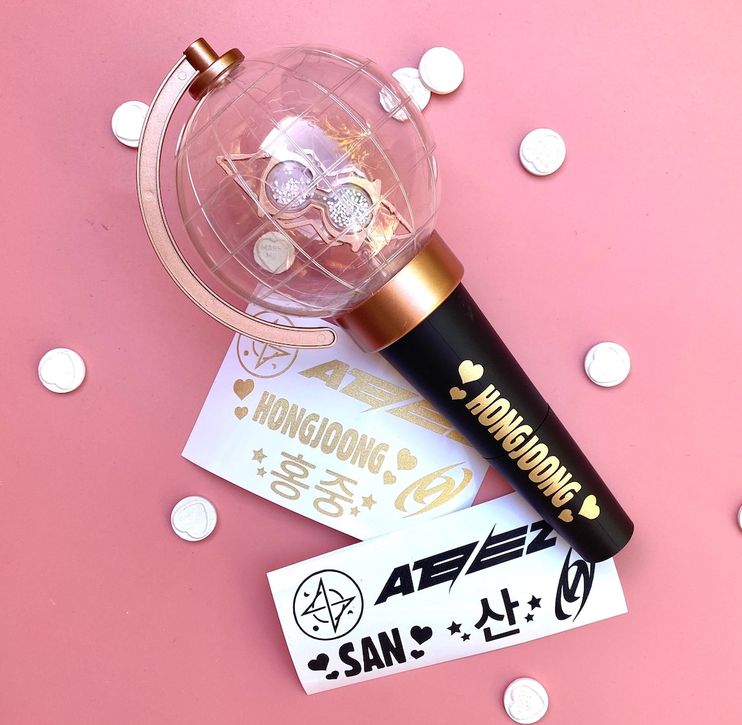 Member Decals ATEEZ Light Stick Member Decal Set - PERMANENT Application - Etsy
