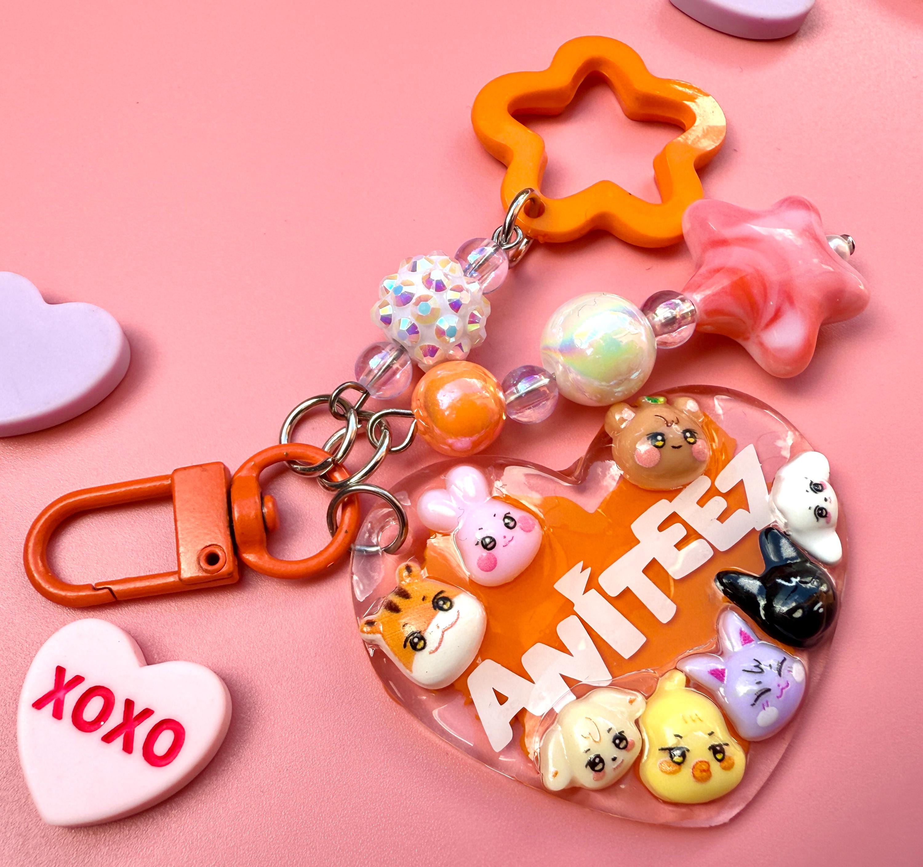 Aniteez Keychains ANITEEZ Heart Keychain - Etsy Australia