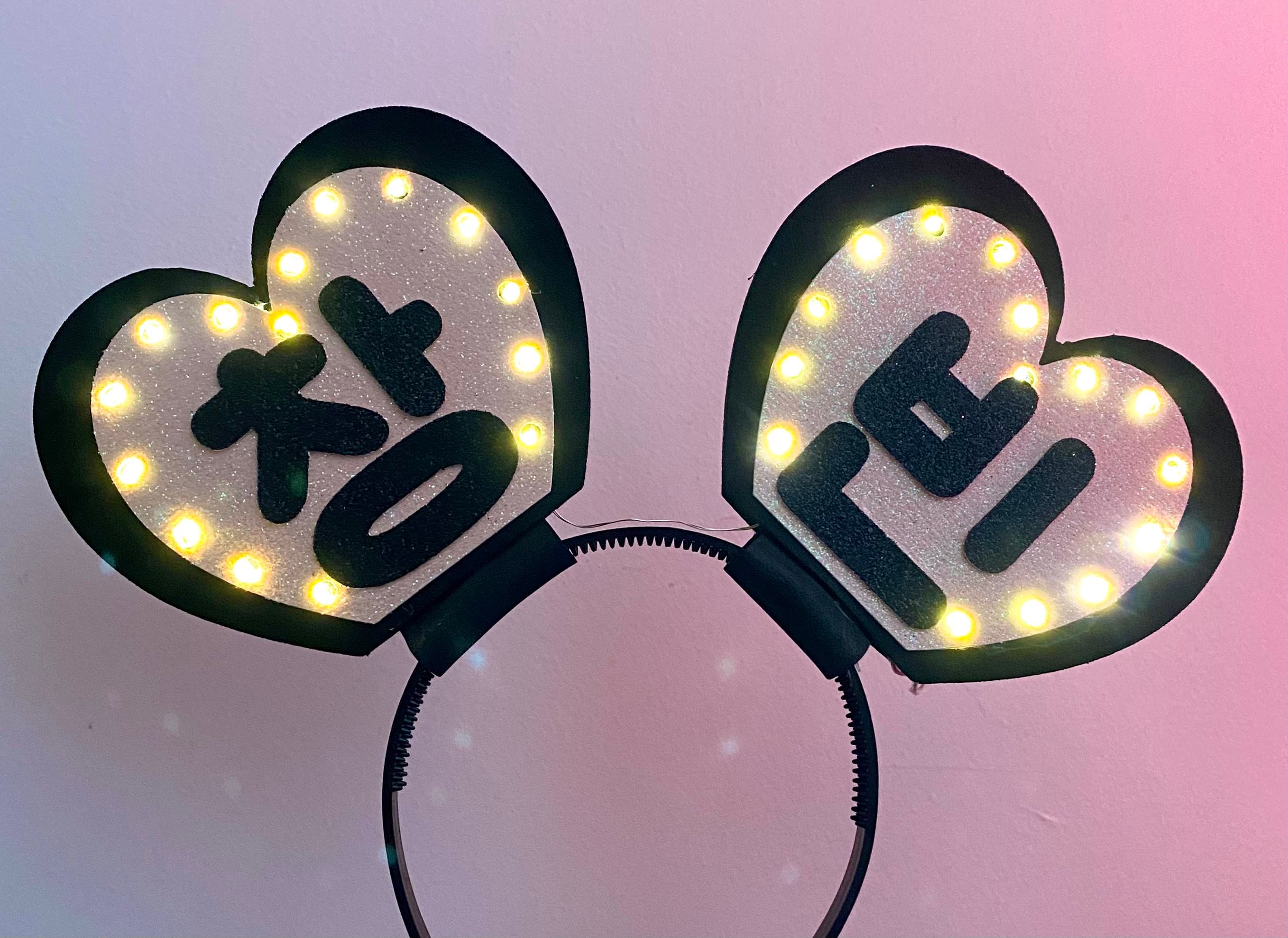 BTS Headband Heart Multi Bias 2 or 3 Member Concert Hair Banner NEW CUSTOM Custom KPOP Bias Hangul Concert Heart Headband - Etsy main image 2