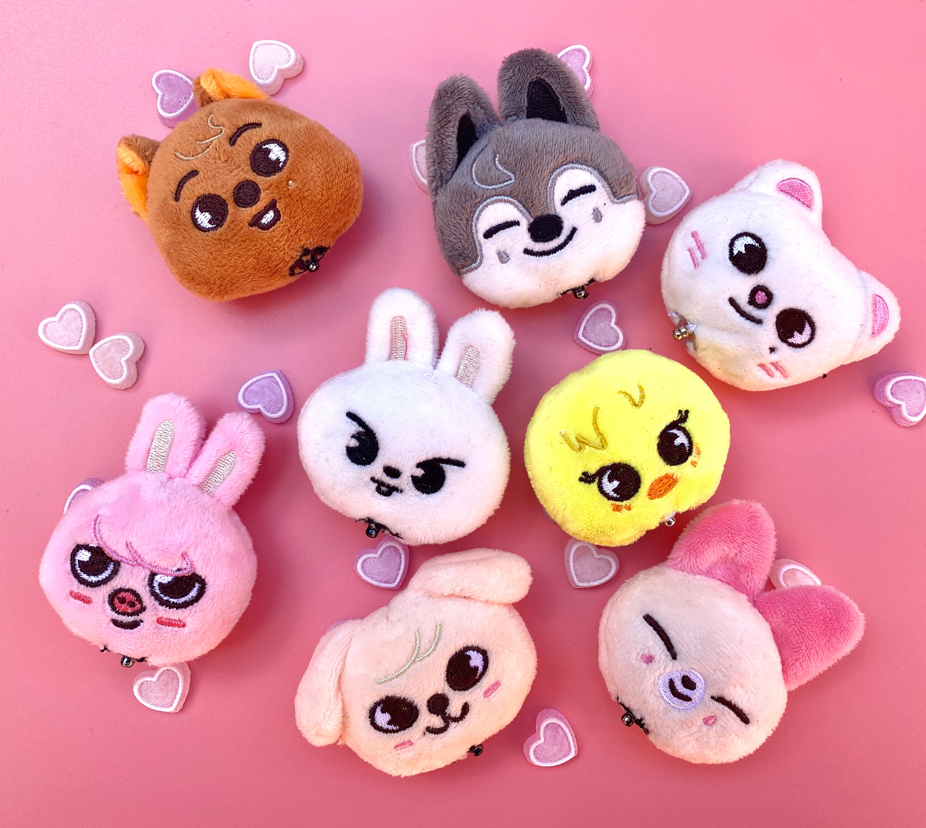 SKZOO ウルフチャン ペンケース ヘアクリップ　ミニプラッシュ　ステッカー等 SKZOO MINI HAIR CLIP / STRAY KIDS JYP JAPAN POPUP STORE 2025
