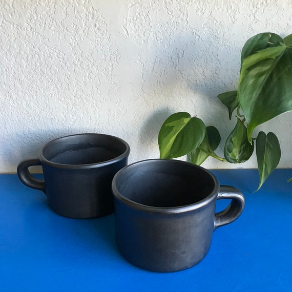 Barro Negro Mug / Black Clay Pottery / Kitchen / Kitchenware / Dining Room  / Drinking / Oaxaca, Mexico / Ceramic / Mugs / Indigenous Made 