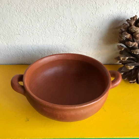 Barro Rojo Small Cazuela / Red Clay Pottery / Pot / Kitchenware /  Earthenware/ Serving / Plating / Stovestop Safe / Food Safe / Oaxacan / 