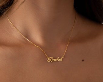 Personalized Gold Name Necklace-Script Name Necklace-Dainty Name Necklace-Handmade Charm Name Necklace-Personalized Jewellery-Gift For Moms