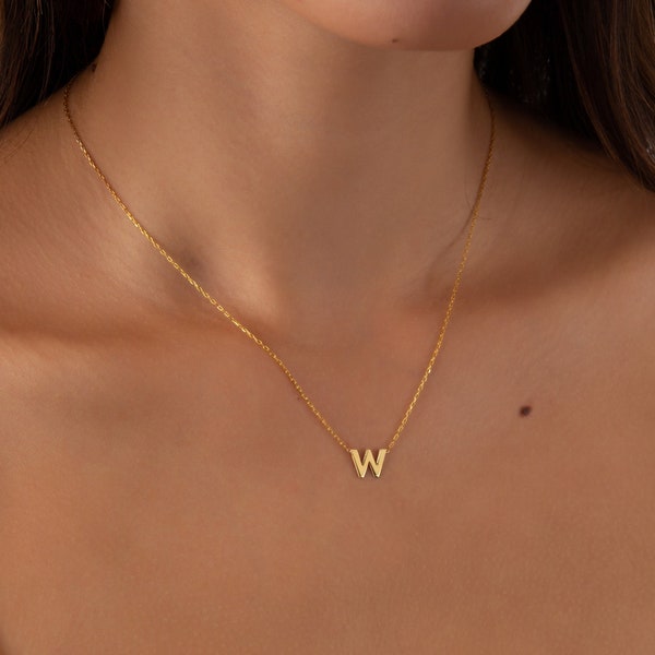 Personalized Gold initial Necklace-Dainty Letter Jewellery-Custom Initial Letter Necklace-Personalized Letter Jewellery-Mother's Day Gift