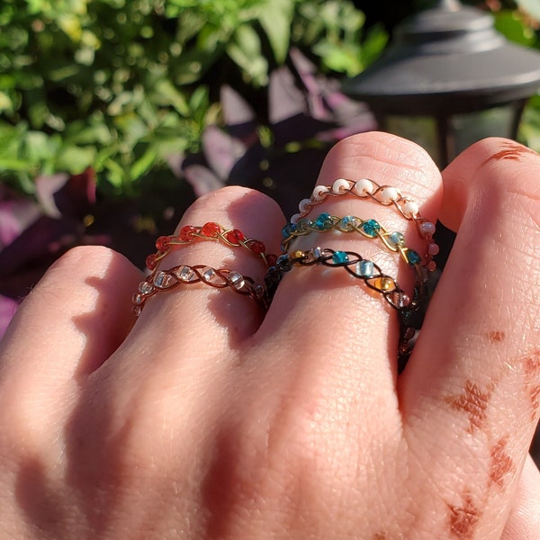 Braided Bead Rings